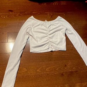 White longsleeve Garage top